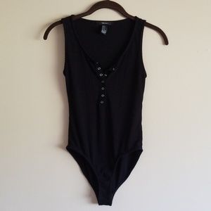 Black one piece/ body suit